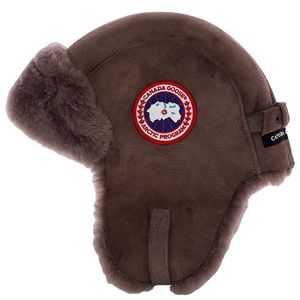 shearling pilot hat